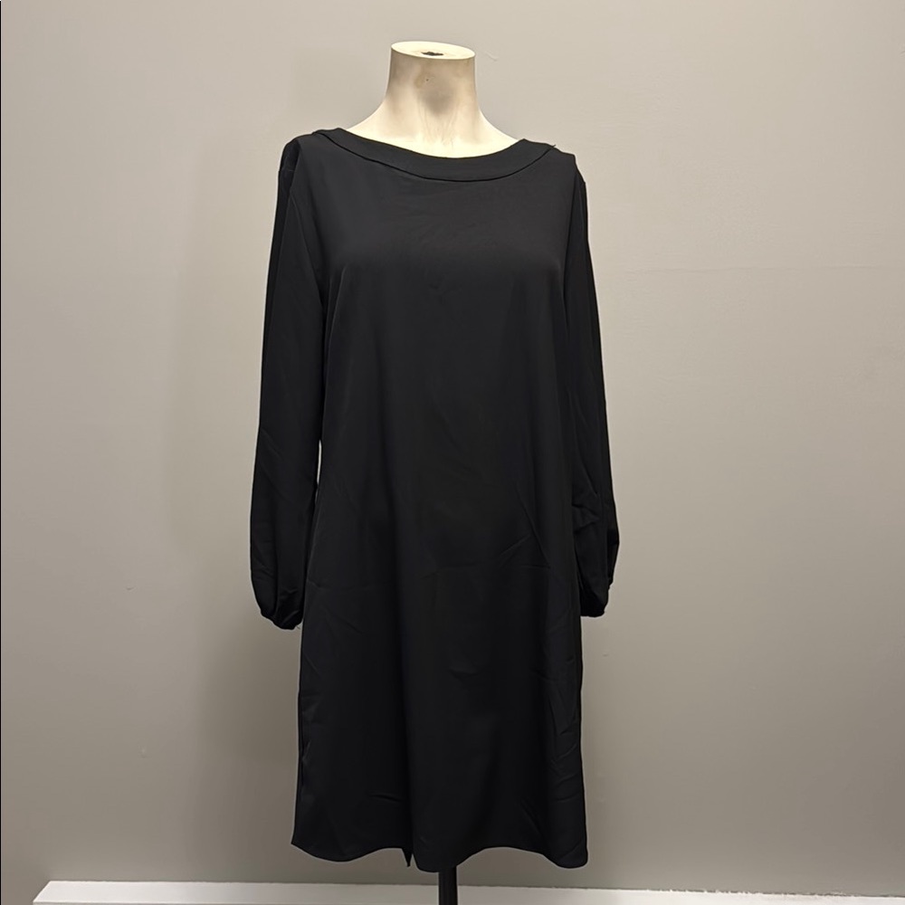 Elegant Black Long Sleeve Dress